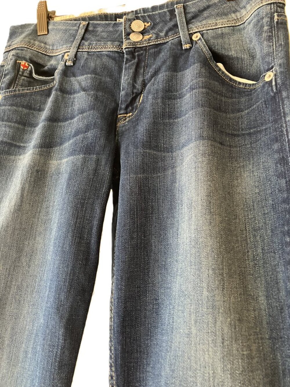 Hudson Jeans Women's Size 28 Stretchy Collin Skinny Crop Medium Wash Denim - Picture 3 of 7